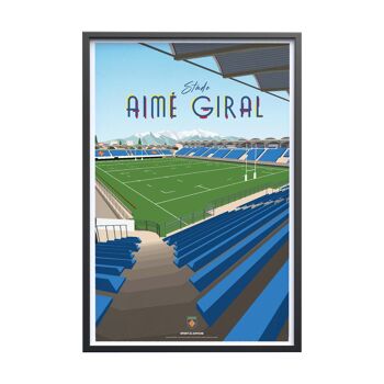 RUGBY | USAP | Stade Aimé Giral - 40 x 60 cm 3