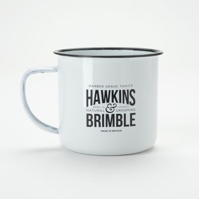 Hawkins & Brimble - Taza esmaltada para afeitarse/beber