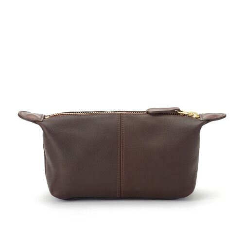 Hawkins & Brimble Wash Bag Saddle Leather (Brown)