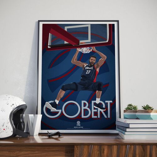 BASKET | Team France Basket | Rudy Gobert - 40 x 60 cm