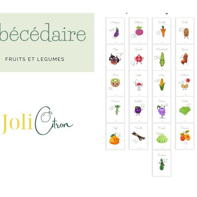 Abecedaire des fruits et légumes