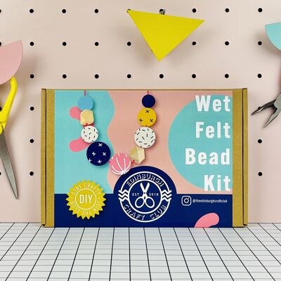 Wet Felt Bead Halskette Kit