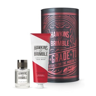 Hawkins & Brimble Fragrance Gift Set 2pc (EDT, nettoyant pour le visage)