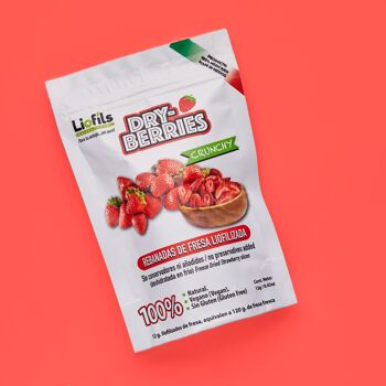 Snack aux fraises lyophilisées 1