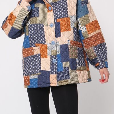 Quilted printed jacket