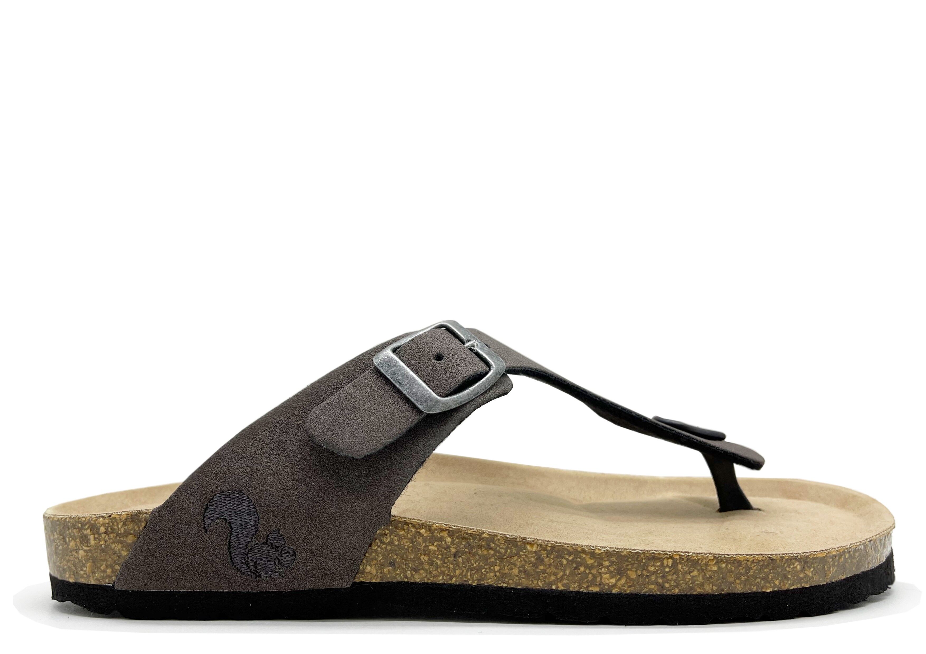 thies 1856 ® Eco Bio Thong Sandal carbone vegano (W/M/X)