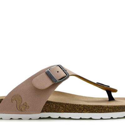 thies 1856 ® Eco Bio Thong Sandal vegan rose (W/X)