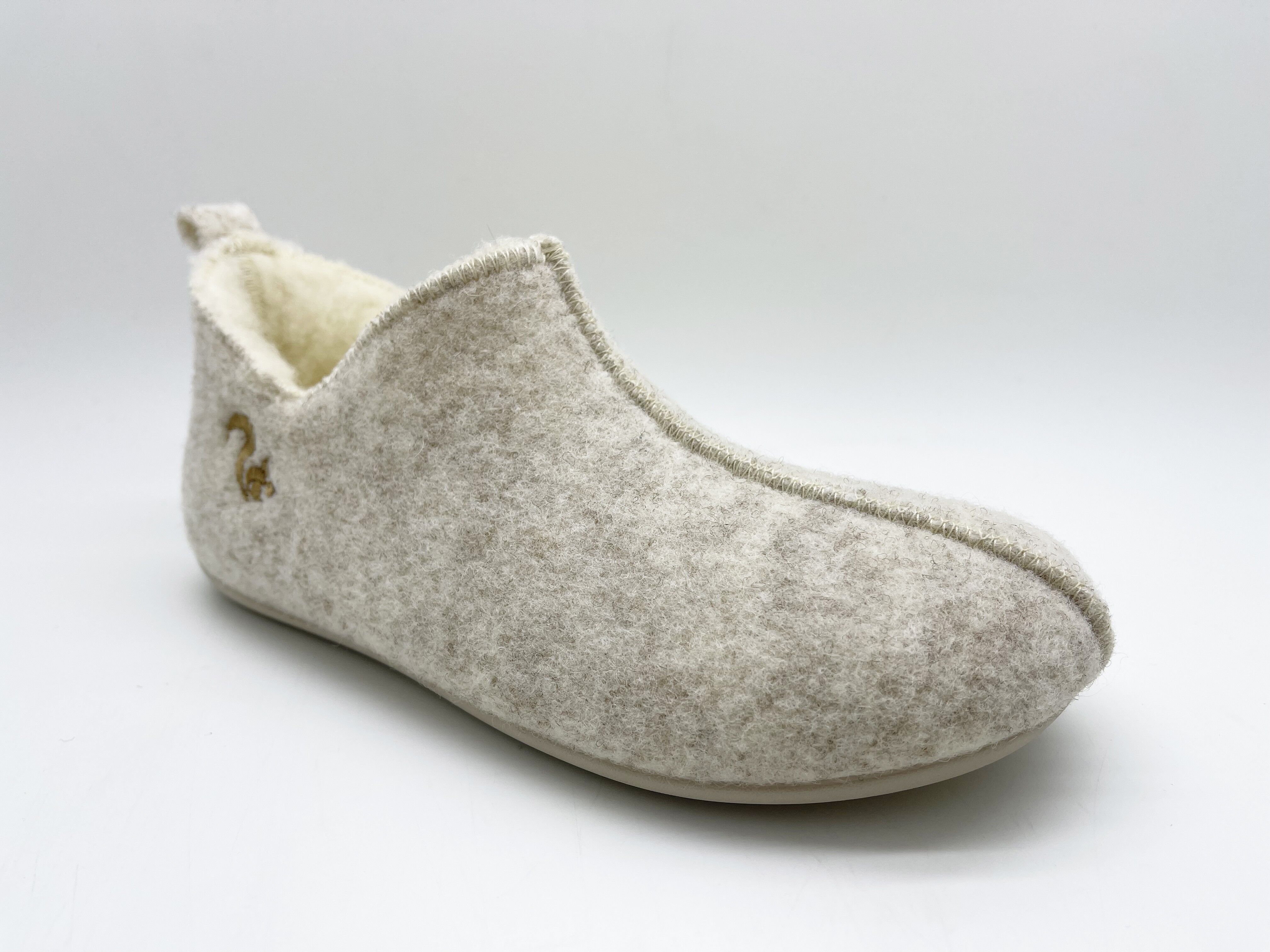 thies 1856 ® Slipper Boots beige con lana ecologica (W)