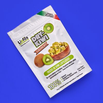 Snack au kiwi lyophilisé