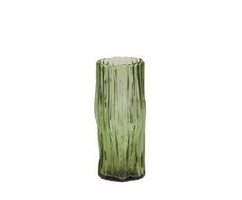 vase vert en verre moderne 1