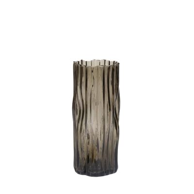 Modern brown glass vase