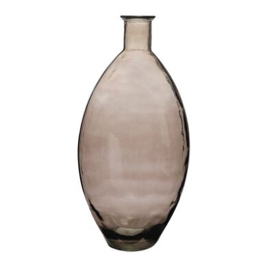 Recycled Glass Brown Floor Vase