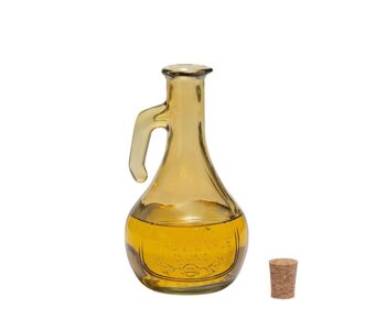 Bouteille d'huile de burette en verre jaune 550 ml 3