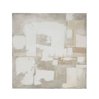Gray modern abstract painting on canvas