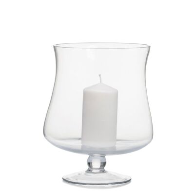 Classic glass tabletop candle holder