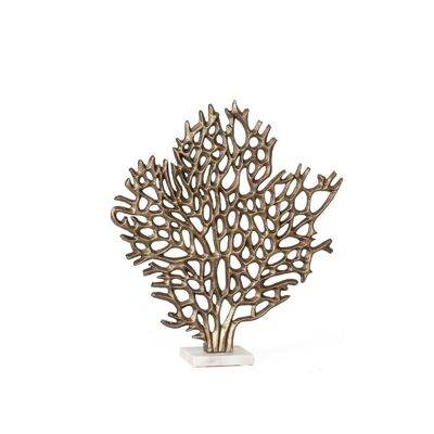 Golden metal tree of life figure