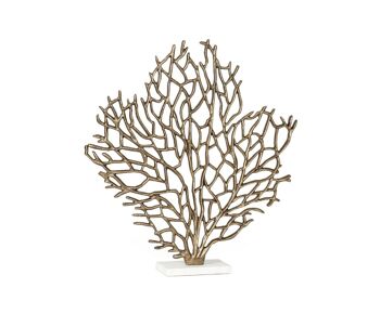 Figurine arbre de vie en métal doré 53 cm 1