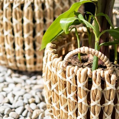 Panier pot en fibre naturelle