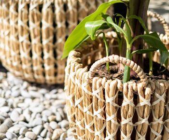 Panier pot en fibre naturelle