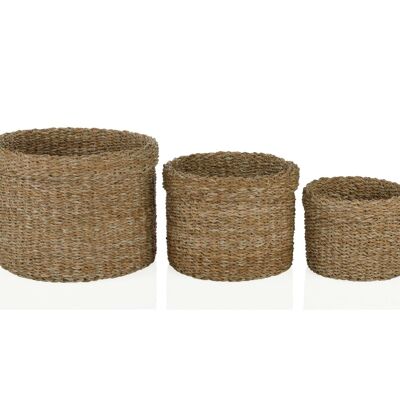 Multipurpose natural fiber basket