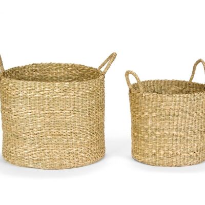 Panier de rangement en fibres naturelles