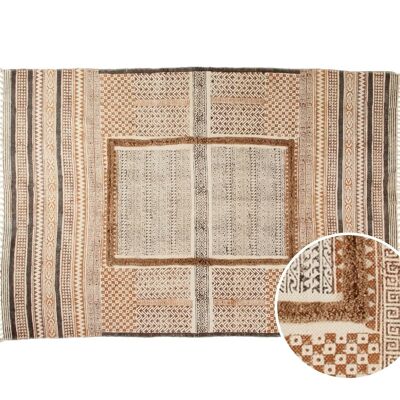 Ethnic cotton bedside rug