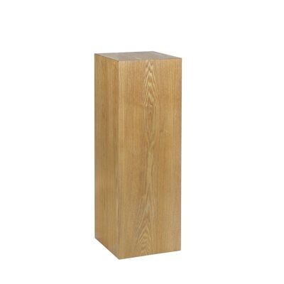 Wooden pedestal for plants brown 80 cm