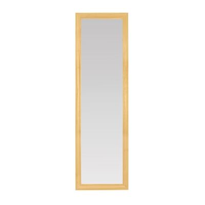 ESPEJO PARED BEIGE MADERA 45X2X150