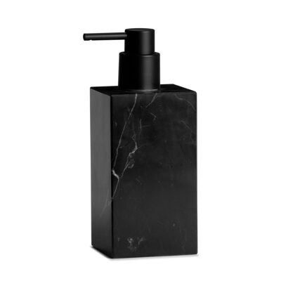 Schwarzer moderner Badezimmerspender aus Marmor