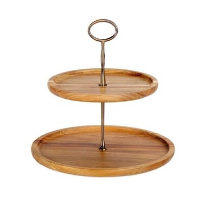 Brown wooden kitchen stand for cookies