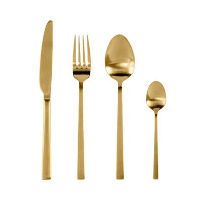 Gold 4-Piece Stainless Steel Cutlery Set