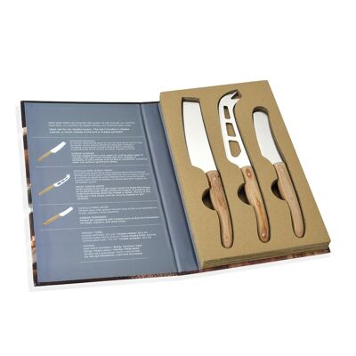 Set of 3 gourmet cheese knives