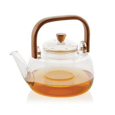 Bamboo filter teapot