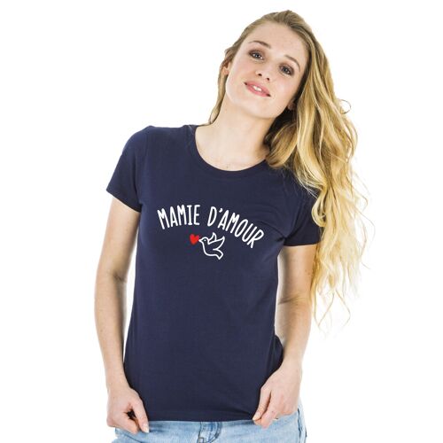 Tshirt navy mamie d'amour w