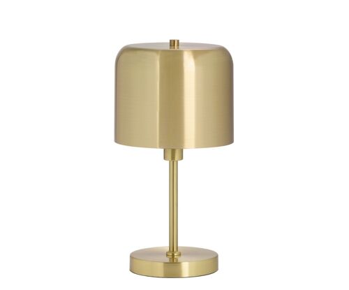 Lámpara de mesa vintage de metal dorado