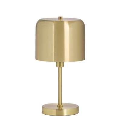 Lámpara de mesa vintage de metal dorado