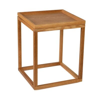 Nordic style wooden living room side table