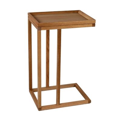 Mesa auxiliar para sofá de madera de roble