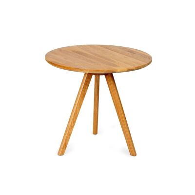 Mesa auxiliar de madera de estilo nórdico