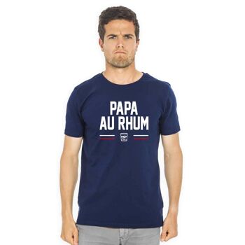 Tshirt navy papa au rhum