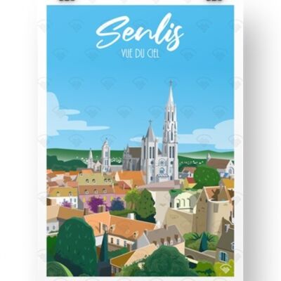 Póster Senlis - Vista del cielo