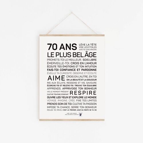 Affiche 70 ans - A3