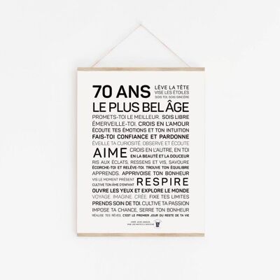 Poster 70 anni - A3