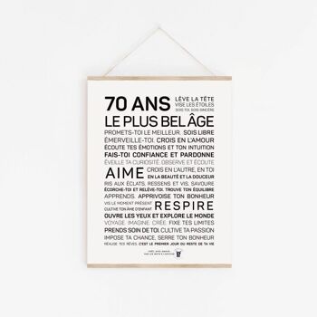 Affiche 70 ans - A3