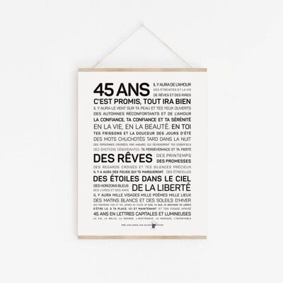 Poster 45 years - A2