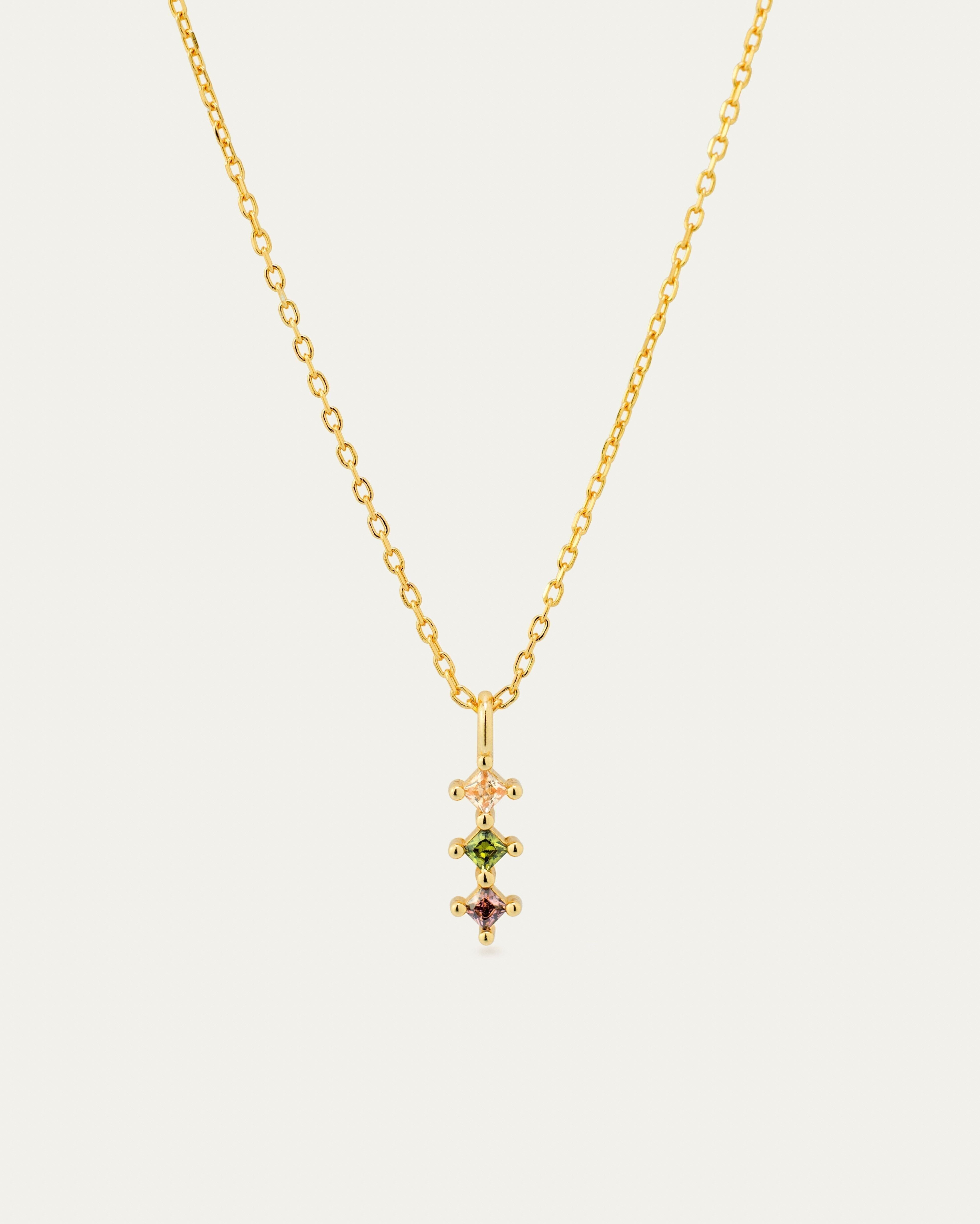 Collana in oro Yvette - Fiore di menta -