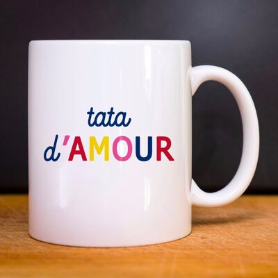 WHITE TATA D'AMOUR COLORED WAF MUG