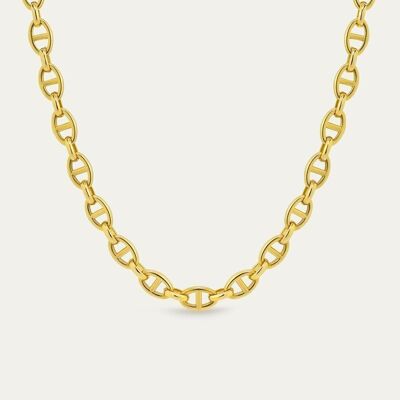 Carolina Gold Necklace - Mint Flower -