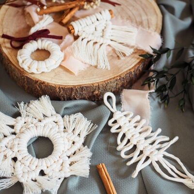 DIY Macrame Christmas Decorations Kit