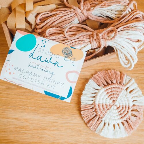 DIY Macrame Drinks Coaster Set